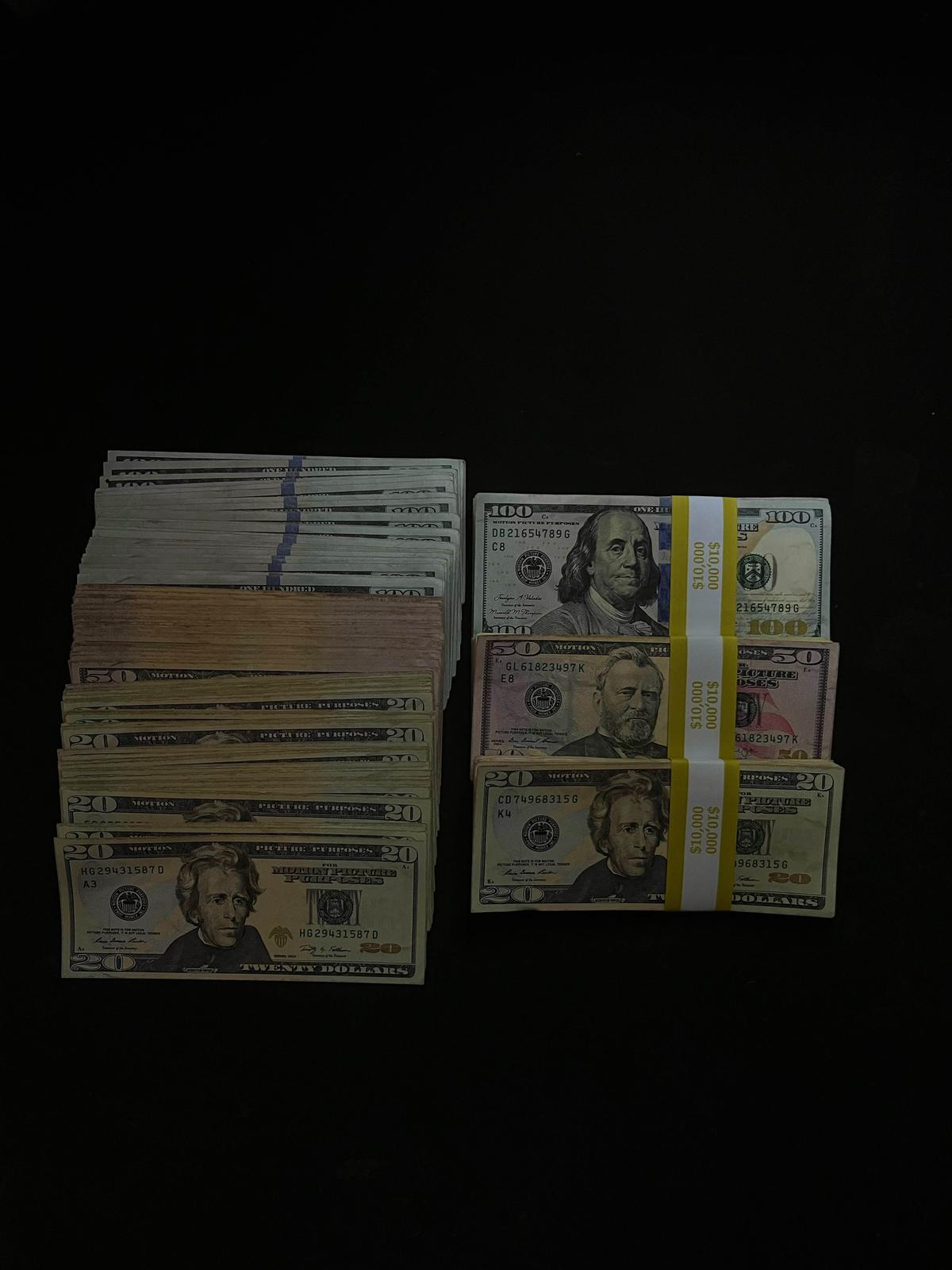 Big Baller Bundle – Pre-Aged Novelty Prop Money ($17,000 Total Face Value)